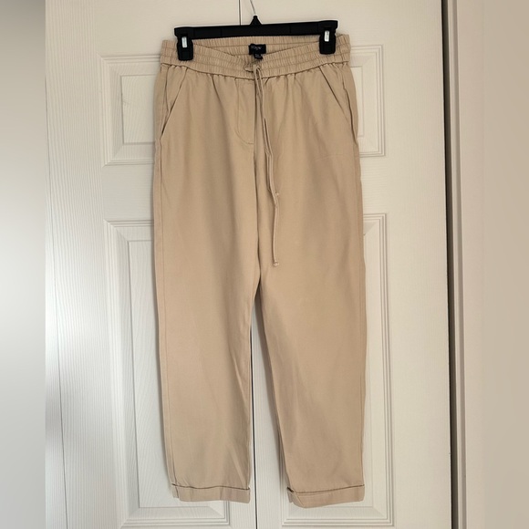 I. Crew Striped drawstring pant petite - Picture 3 of 6